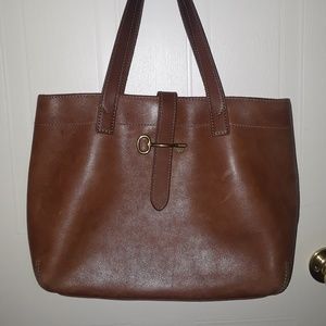 Brown Leather Fossil Austin Shopper